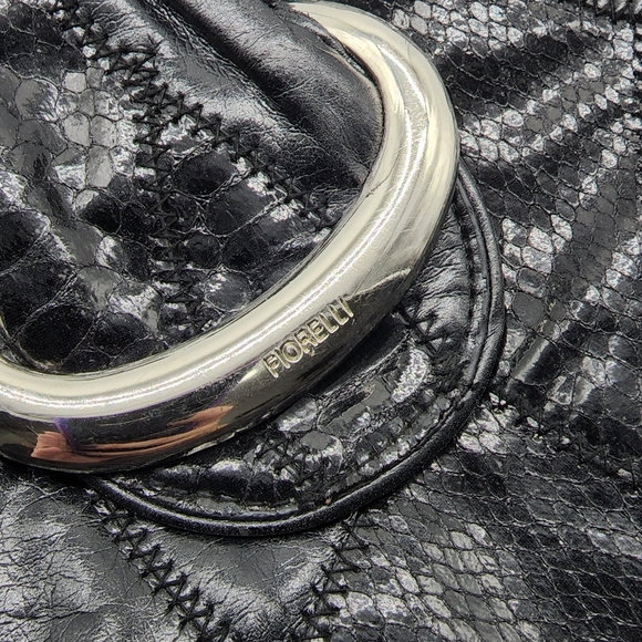 Vintage Fiorelli Black Y2K Patchwork Vinyl Shoulder Bag - Picture 8 of 16